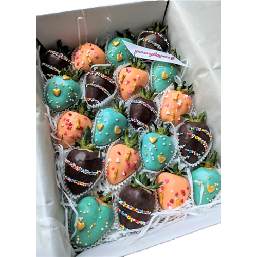 20pcs CUPID'S ARROW x LOVE SPRINKLES Chocolate Strawberries Gift Box